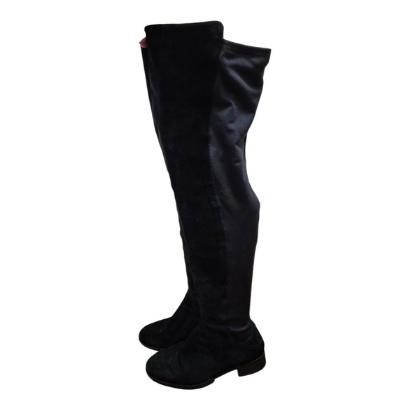 Tory Burch Caitlin Stretch Suede Over-The-Knee Boots, Black Size 7  $550 - Picture 5 of 15